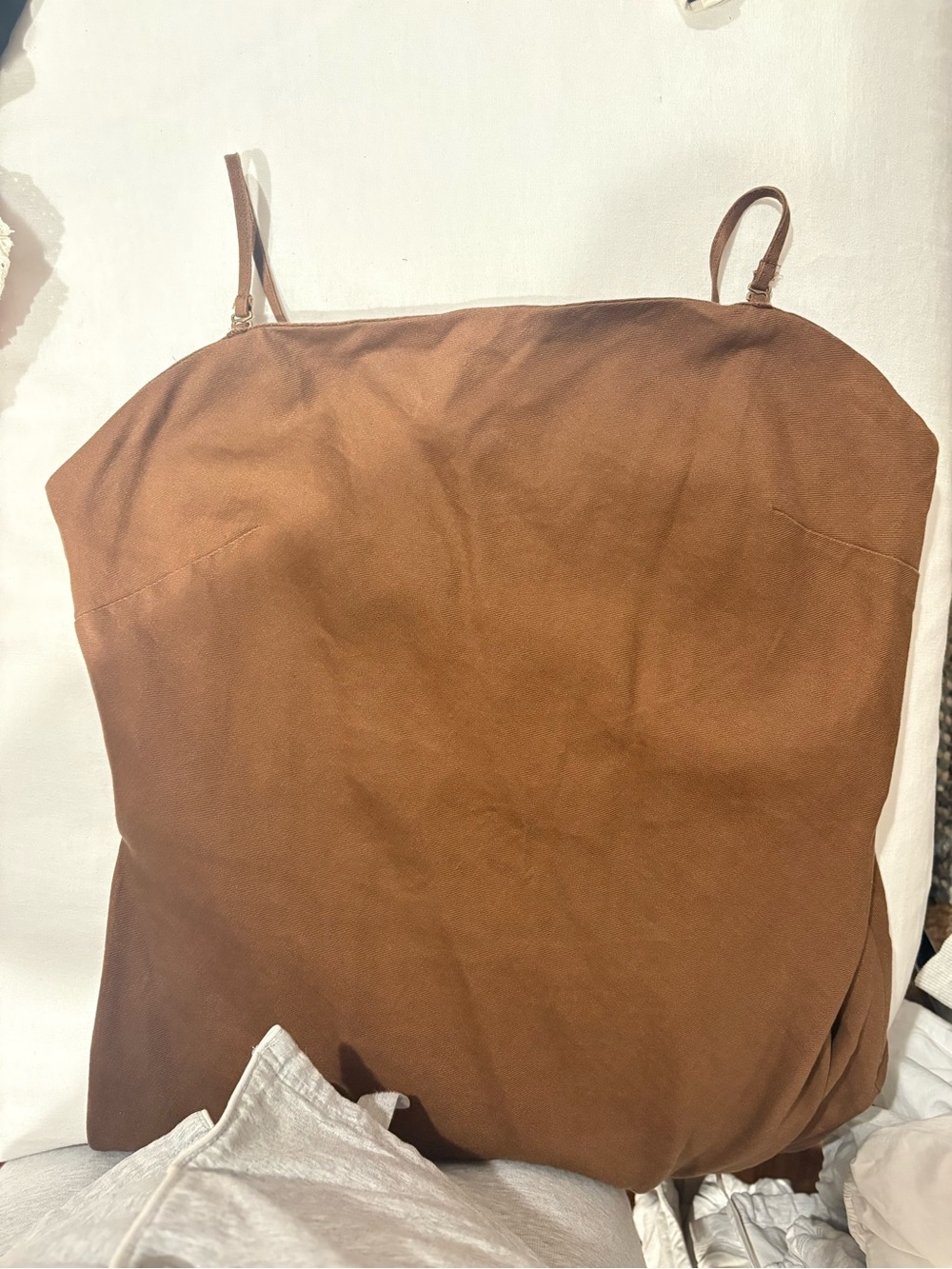 Anthropologie Brown Slip Dress (Size Medium) - Picture 5 of 7